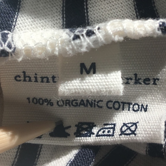 Chinti + Parker Cream/Navy Striped Breton Heart T - Picture 8 of 8